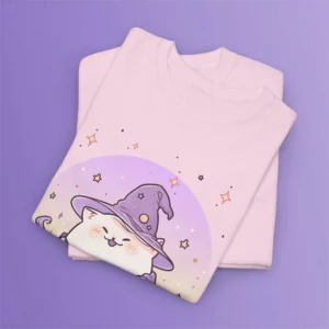 Kawaii Witchy Cat T-Shirt