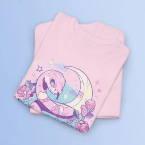 Pastel Goth Snake with Skull T-Shirt