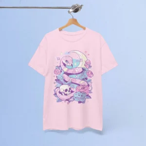 Pastel Goth Snake with Skull T-Shirt